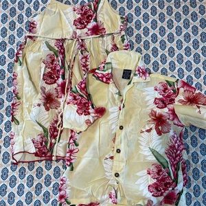 Matching dress size 7/8 and bottom up shirt size 5/6